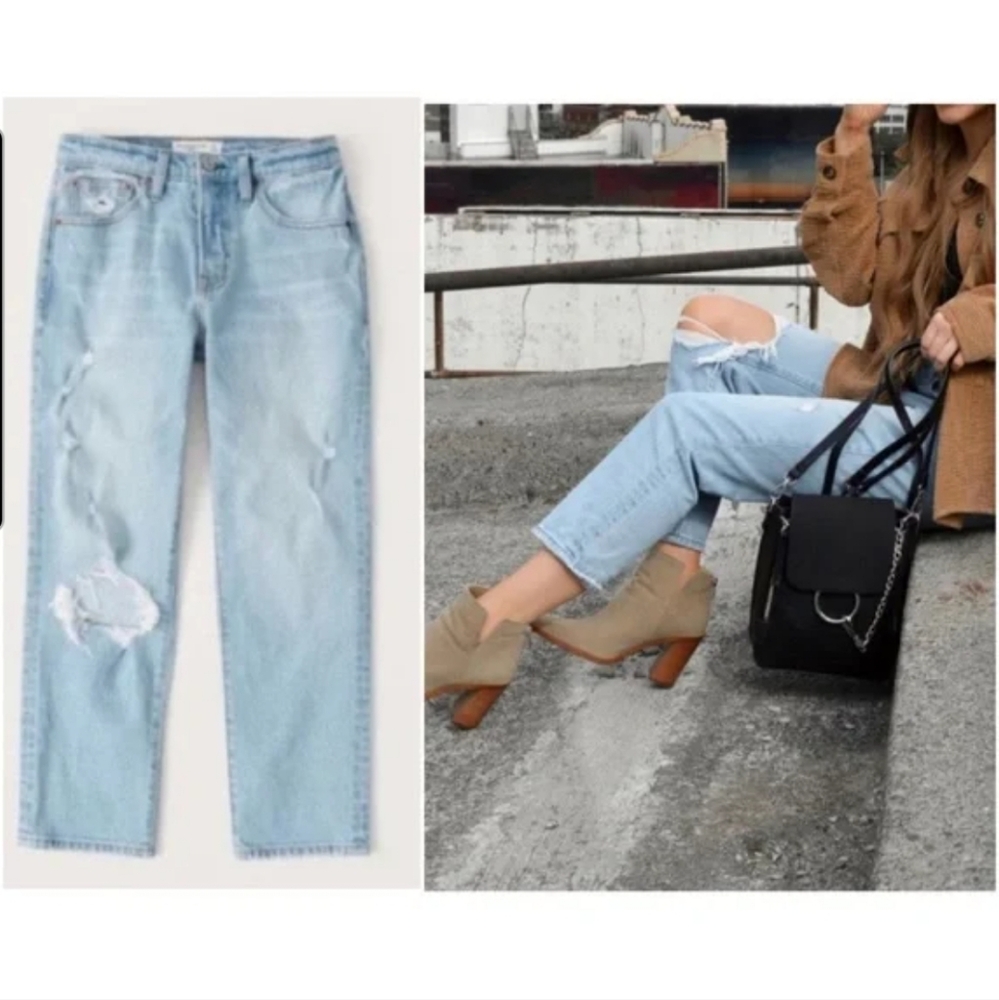 Abercrombie & Fitch Mid Rise THE BOYFRIEND Jeans